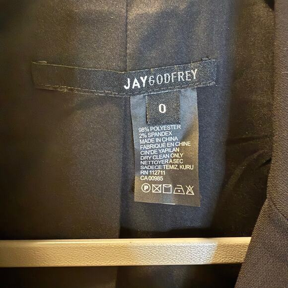 Jay Godfrey Tuxedo Blazer Dress Mini Black Cocktail Party Holiday Size 0 NWT - Picture 6 of 6